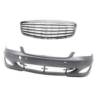 Replacement - 2-Piece (Front Bumper Cover, Grille) (Standard Line)