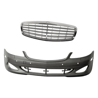 Replacement - 2-Piece (Front Bumper Cover, Grille) (Standard Line)
