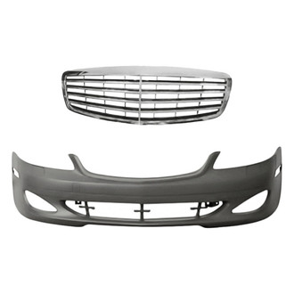 Replacement - 2-Piece (Front Bumper Cover, Grille) (Standard Line)
