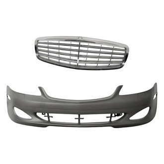 Replacement - 2-Piece (Front Bumper Cover, Grille) (Standard Line)