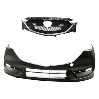 Replacement - 2-Piece (Front Bumper Cover, Grille) (Standard Line)