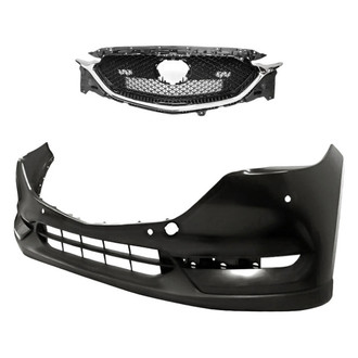 Replacement - 2-Piece (Front Bumper Cover, Grille) (Standard Line)