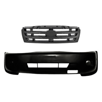 Replacement - 2-Piece (Front Bumper Cover, Grille) (Standard Line)