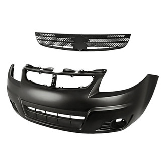 Replacement - 2-Piece (Front Bumper Cover, Grille) (Standard Line)