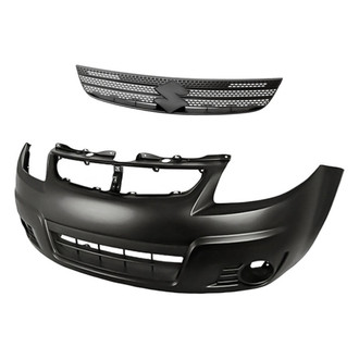 Replacement - 2-Piece (Front Bumper Cover, Grille) (Standard Line)