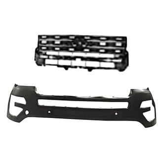 Replacement - 2-Piece (Front Bumper Cover, Grille) (CAPA Certified)