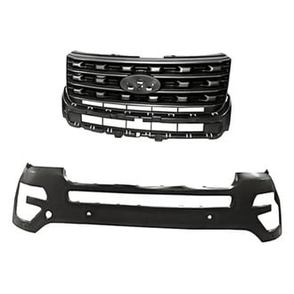 Replacement - 2-Piece (Front Bumper Cover, Grille) (CAPA Certified)