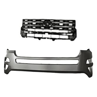 Replacement - 2-Piece (Front Bumper Cover, Grille) (CAPA Certified)
