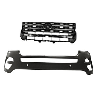 Replacement - 2-Piece (Front Bumper Cover, Grille) (CAPA Certified)