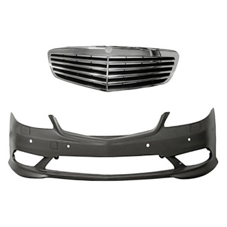 Replacement - 2-Piece (Front Bumper Cover, Grille) (Standard Line)