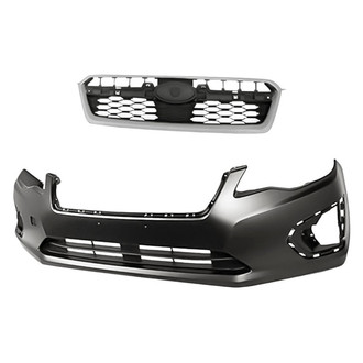 Replacement - 2-Piece (Front Bumper Cover, Grille) (Standard Line)