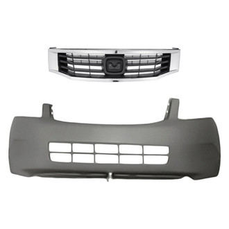 Replacement - 2-Piece (Front Bumper Cover, Grille) (Standard Line)