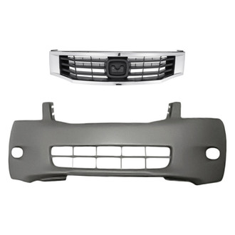 Replacement - 2-Piece (Front Bumper Cover, Grille) (Standard Line)