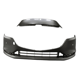 Replacement - 2-Piece (Front Bumper Cover, Grille) (Standard Line)