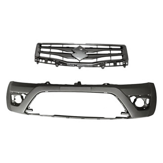 Replacement - 2-Piece (Front Bumper Cover, Grille) (Standard Line)