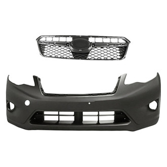 Replacement - 2-Piece (Front Bumper Cover, Grille) (Standard Line)