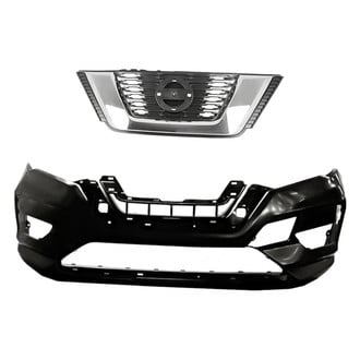 Replacement - 2-Piece (Front Bumper Cover, Grille) (Standard Line)