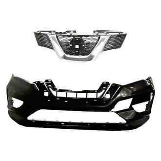 Replacement - 2-Piece (Front Bumper Cover, Grille) (Standard Line)
