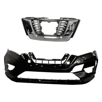 Replacement - 2-Piece (Front Bumper Cover, Grille) (Standard Line)
