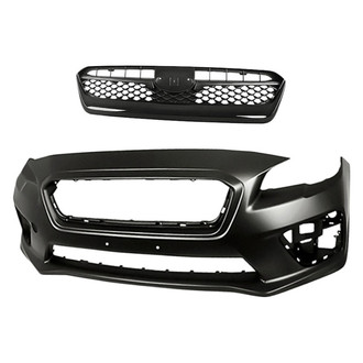 Replacement - 2-Piece (Front Bumper Cover, Grille) (Standard Line)