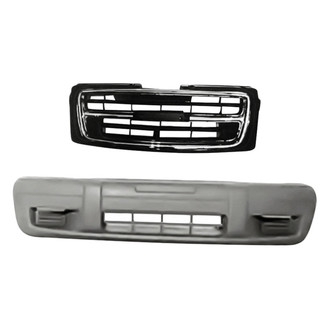 Replacement - 2-Piece (Front Bumper Cover, Grille) (Standard Line)