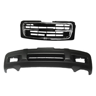 Replacement - 2-Piece (Front Bumper Cover, Grille) (Standard Line)