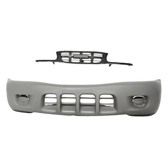 Replacement - 2-Piece (Front Bumper Cover, Grille) (Standard Line)