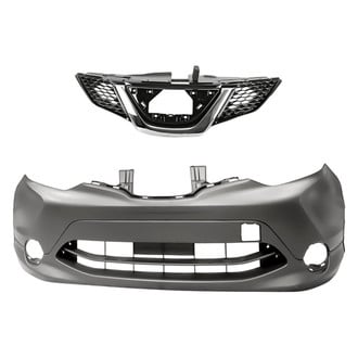Replacement - 2-Piece (Front Bumper Cover, Grille) (Standard Line)