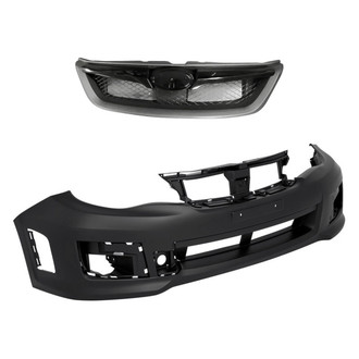 Replacement - 2-Piece (Front Bumper Cover, Grille) (Standard Line)