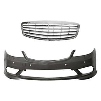Replacement - 2-Piece (Front Bumper Cover, Grille) (Standard Line)