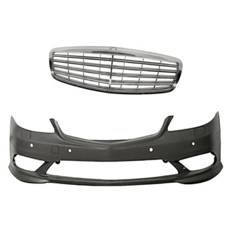 Replacement - 2-Piece (Front Bumper Cover, Grille) (Standard Line)
