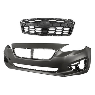 Replacement - 2-Piece (Front Bumper Cover, Grille) (Standard Line)