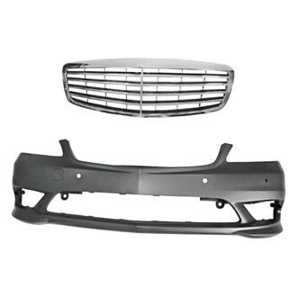 Replacement - 2-Piece (Front Bumper Cover, Grille) (Standard Line)
