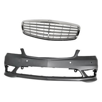 Replacement - 2-Piece (Front Bumper Cover, Grille) (Standard Line)
