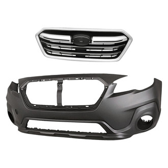 Replacement - 2-Piece (Front Bumper Cover, Grille) (Standard Line)