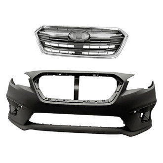Replacement - 2-Piece (Front Bumper Cover, Grille) (Standard Line)