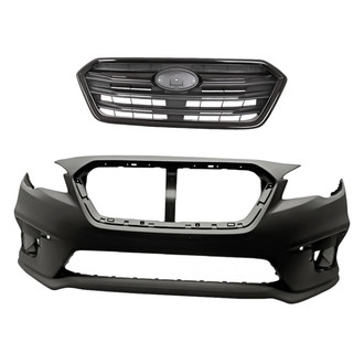 Replacement - 2-Piece (Front Bumper Cover, Grille) (Standard Line)