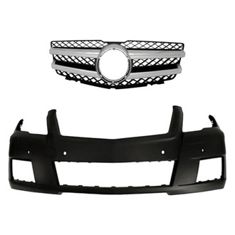 Replacement - 2-Piece (Front Bumper Cover, Grille) (Standard Line)