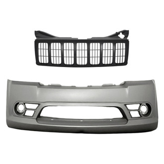 Replacement - 2-Piece (Front Bumper Cover, Grille) (Standard Line)