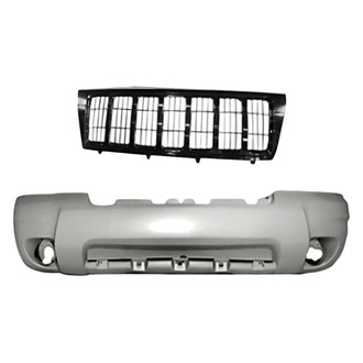Replacement - 2-Piece (Front Bumper Cover, Grille) (Standard Line)