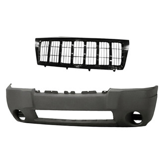 Replacement - 2-Piece (Front Bumper Cover, Grille) (Standard Line)