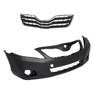 Replacement - 2-Piece (Front Bumper Cover, Grille) (Standard Line)