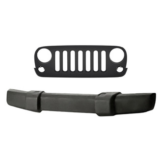 Replacement - 2-Piece (Front Bumper Cover, Grille) (Standard Line)