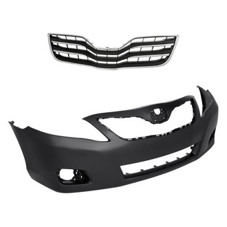 Replacement - 2-Piece (Front Bumper Cover, Grille) (Standard Line)