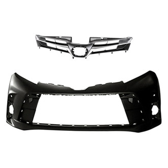 Replacement - 2-Piece (Front Bumper Cover, Grille) (Standard Line)
