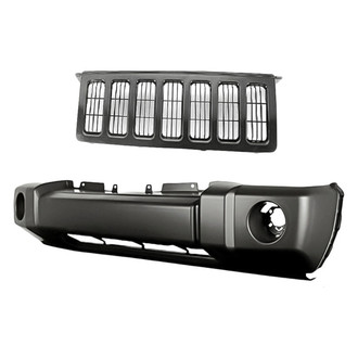Replacement - 2-Piece (Front Bumper Cover, Grille) (Standard Line)