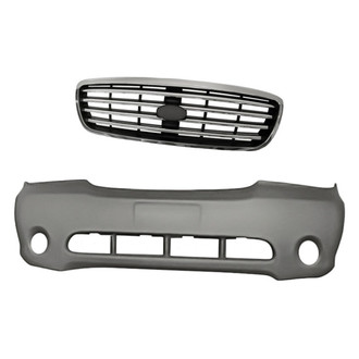 Replacement - 2-Piece (Front Bumper Cover, Grille) (Standard Line)