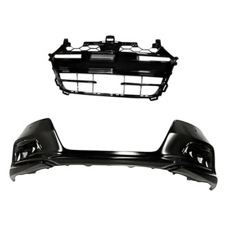 Replacement - 2-Piece (Front Bumper Cover, Grille) (CAPA Certified)
