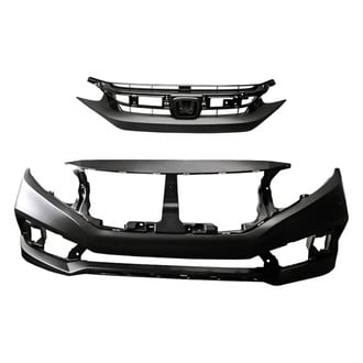 Replacement - 2-Piece (Front Bumper Cover, Grille) (CAPA Certified)