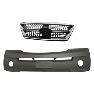 Replacement - 2-Piece (Front Bumper Cover, Grille) (Standard Line)
